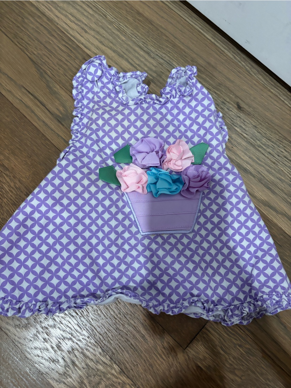 Purple Floral Accent Baby shirt